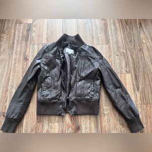 Brown Xhilaration Faux Leather Jacket